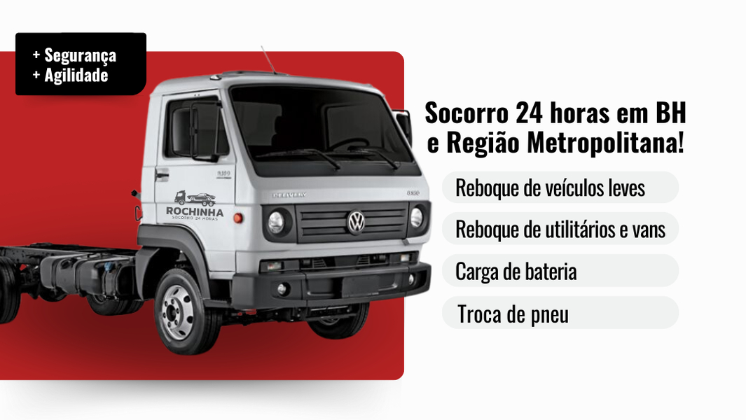 Foto da capa de Rochinha Socorro 24 horas | Guincho BH - Reboque BH e metropolitana
